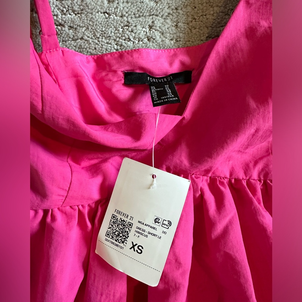 NEW Barbie pink bow dress, NWT, Size XS - Picture 4 of 4